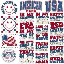 4th of july svg bundle, july 4th svg, fourth of july svg, america svg, usa flag svg, patriotic, independence day shirt,