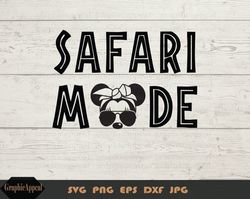 safari mode with bandana sunglasses svg, safari mode mouse svg, aviator, glasses, cut file, clipart, printable, vector d