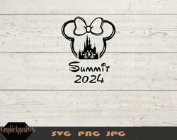 summit 2024, svg, competition, mouse, cheerleading, team, hair bow, outline, svg, jpeg, dxf, png, instant, download, pri