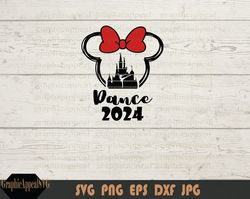 svg, dance, 2024, competition, mouse, ears, outline, red, hair bow, instant, digital, download, file, png, jpeg, printab