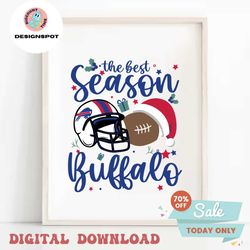 the best season buffalo christmas svg digital download