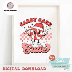 candy cane cutie christmas crew svg