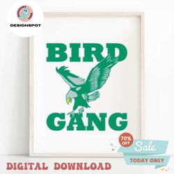 bird gang philadelphia eagles svg digital download