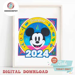 mickey disneyland resort 2024 png