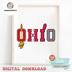 ncaa ohio state buckeyes football svg