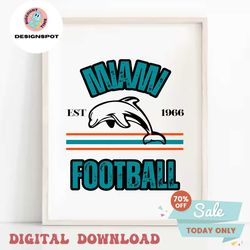 vinatge miami football est 1966 svg