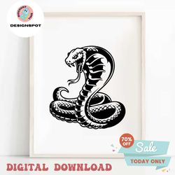 cobra snake svg file | snake head svg | snake svg | snake shirt svg | king cobra svg | svg png eps files for cricut silh