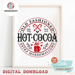 hot cocoa svg png, christmas hot chocolate cut file, christmas wall decoration / winter north pole hot cocoa bar farmhou