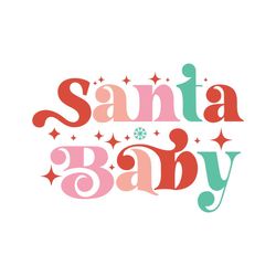 santa baby svg | santa baby png | christmas sweatshirt svg | pastel retro santa baby svg | retro christmas png