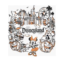 retro halloween minnie cartoon disneyland characters png