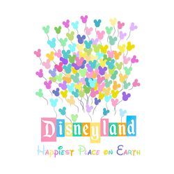 happiest place on earth png, disneyland png, mickey balloon png