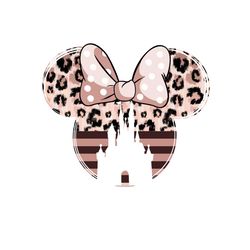 leopard and rose minnie mouse png