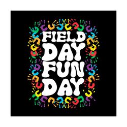 field day fun day colorful hands svg