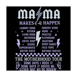 retro mama makes it all happen png