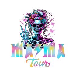 floral skeleton mama tour png