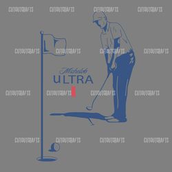 retro michelob ultra golfing dad svg digital download files