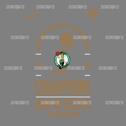 18x nba champions boston celtics svg digital download files