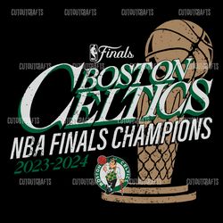 boston celtics 2024 nba finals champions trophy svg