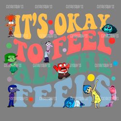 its okay to feel all the feels disney mental health png