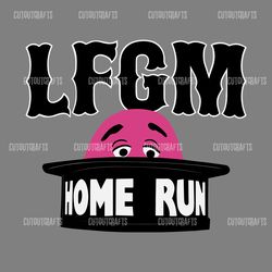 lfgm grimace home run baseball svg digital download files