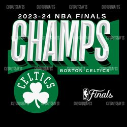 2024 nba finals champs boston celtics svg