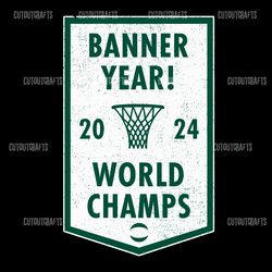 banner year 2024 world champs celtics svg