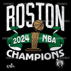 boston 2024 nba champions trophy logo png