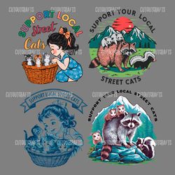 support your local street cats svg png bundle