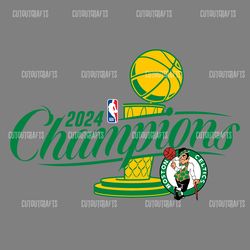 2024 nba champions boston celtic trophy svg