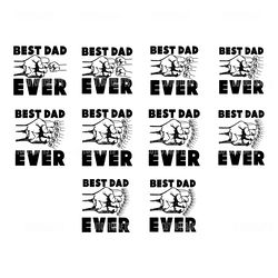 personalized father's fist bump svg bundle