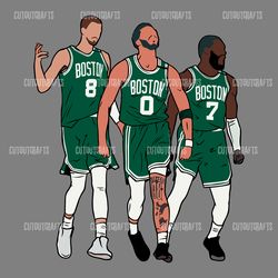 kristaps porzingis jayson tatum and jaylen brown svg