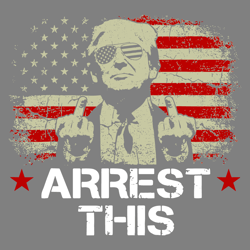 political funny arrest this trump usa flag svg