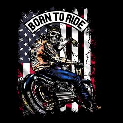 urban skeleton biker png usa flag born to ride motorcycles skull sublimation motorcycle gi