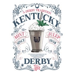 kentucky derby mint juleps since 1938 png