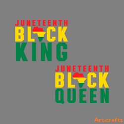 juneteenth black queen black king svg digital download files