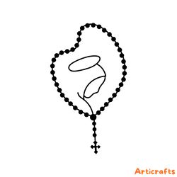 cod306- rosary catholic svg digital download files