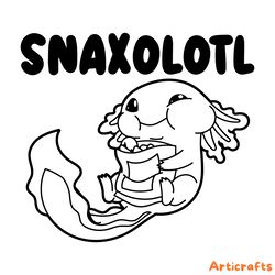 axolotl svg png cut file cricut snaxolotl