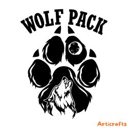 wolf pack svg digital download files