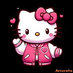 hello love hearts kitty png digital download files