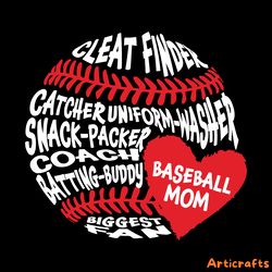 baseball mom svg digital download files