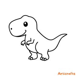 t-rex svg dinosaur outline cut file baby dino tyrannosaurus rex jurassic animal toddler bo