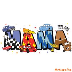mama disney mom pixar cars png digital download files