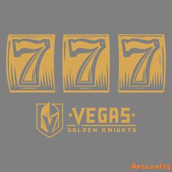 vegas golden knights 777 hockey nhl svg digital download