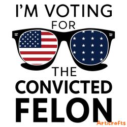american vote for the convicted felon svg