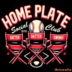 home plate social club batter swing png digital download files