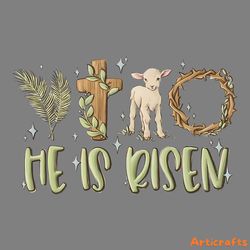 christian he is risen thorn crown png digital download files