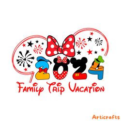 2024 disney minnie family trip vacation svg download