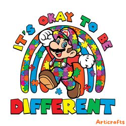 its okay to be different super mario png