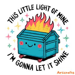 groovy little light of mine im gonna let it shine svg