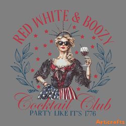 red white and boozy cocktail club 1776 png